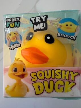 Crazy Fun Squishy Duck - Yellow with Orange Beak VIRAL